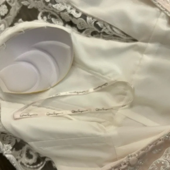 Elegant White Lace Wedding Dress - Picture 12 of 14